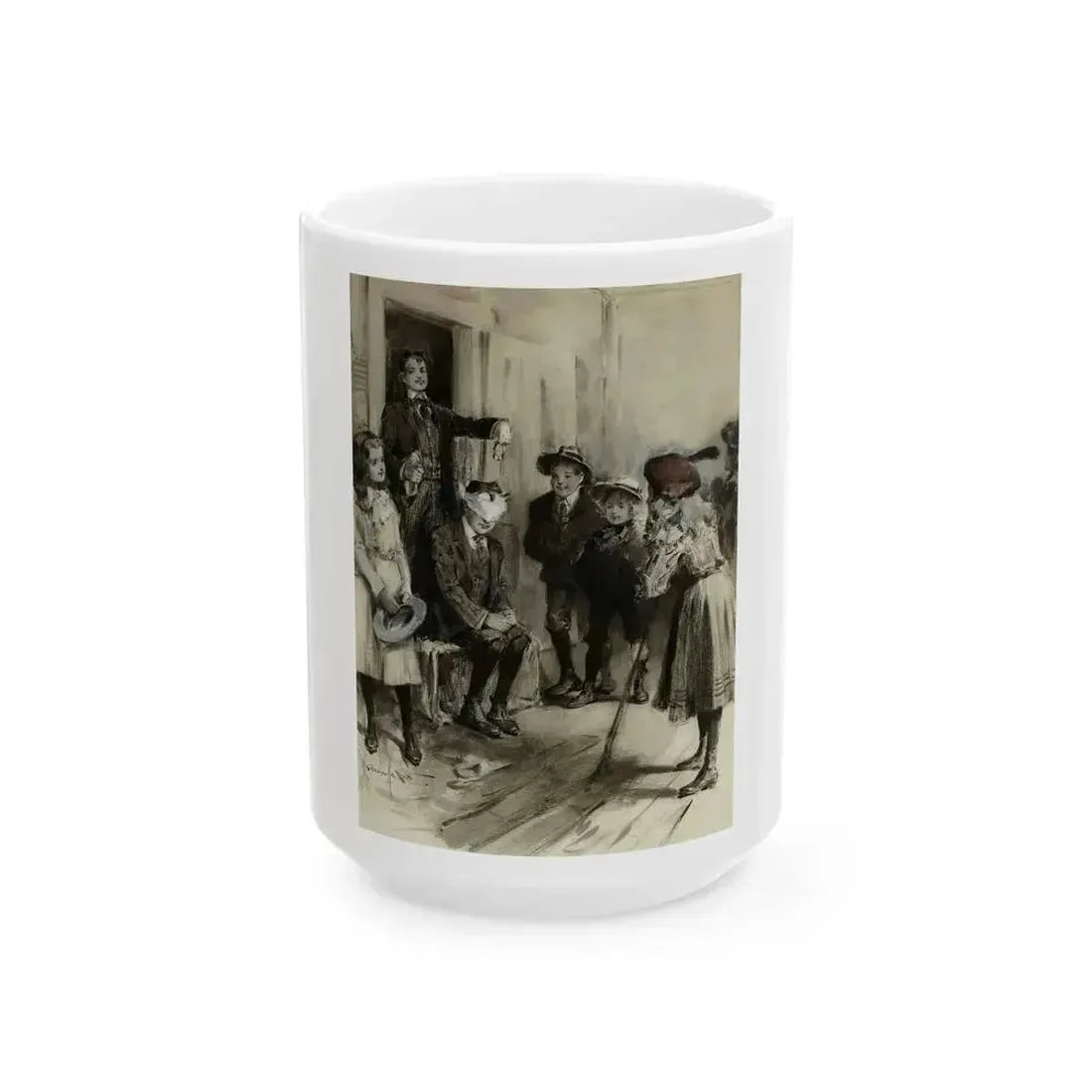Blind Man's Bluff - White Coffee Mug 15oz - Go Mug Yourself