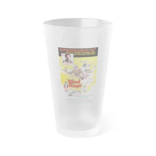 BLIND RAGE 1976 Movie Poster - Frosted Pint Glass 16oz 16oz Frosted - Go Mug Yourself