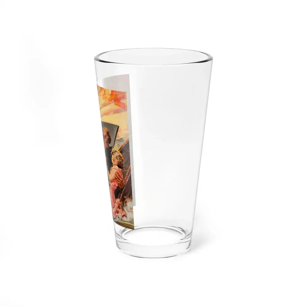 Blockade, Colossus of Sea Thrillers, movie poster illustration, 1927 - Pint Glass 16oz - Go Mug Yourself
