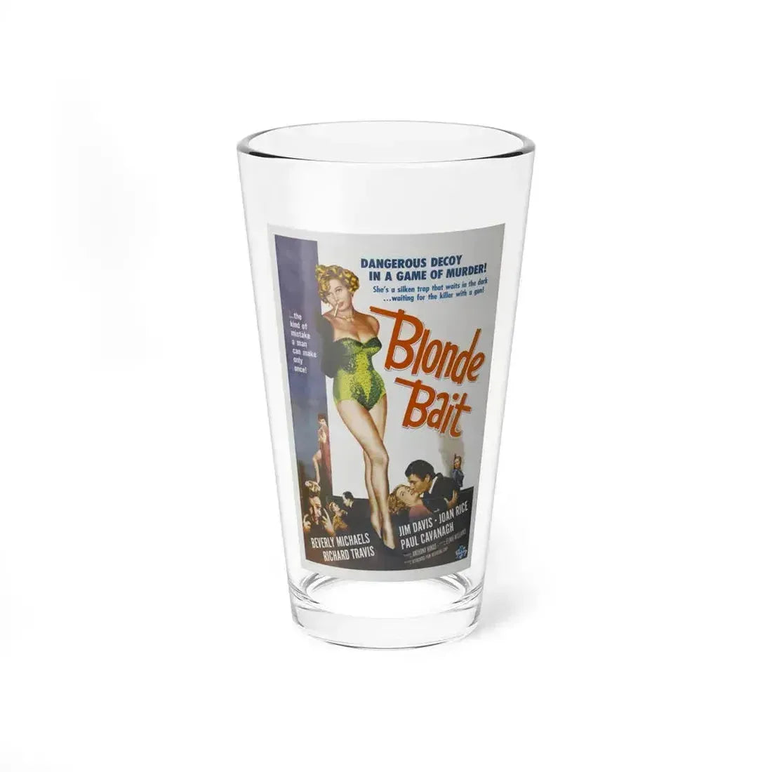 BLONDE BAIT 1956 Movie Poster - Pint Glass 16oz 16oz - Go Mug Yourself