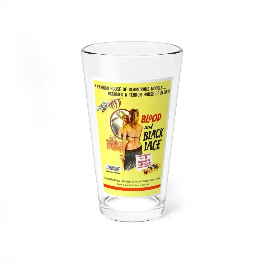 BLOOD AND BLACK LACE 1964 Movie Poster - Pint Glass 16oz 16oz - Go Mug Yourself