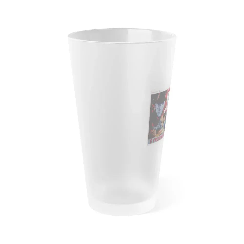 BLOOD AND BLACK LACE (BELGIAN) 1964 Movie Poster - Frosted Pint Glass 16oz - Go Mug Yourself