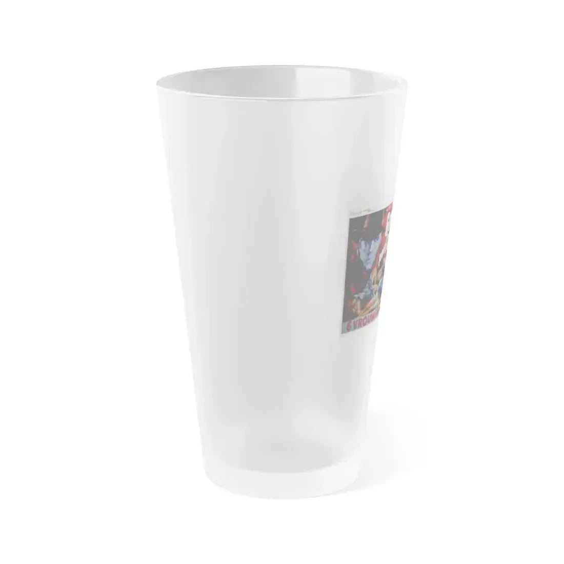 BLOOD AND BLACK LACE (BELGIAN) 1964 Movie Poster - Frosted Pint Glass 16oz - Go Mug Yourself