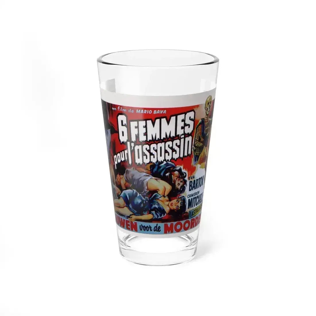 BLOOD AND BLACK LACE (BELGIAN) 1964 Movie Poster - Pint Glass 16oz 16oz - Go Mug Yourself