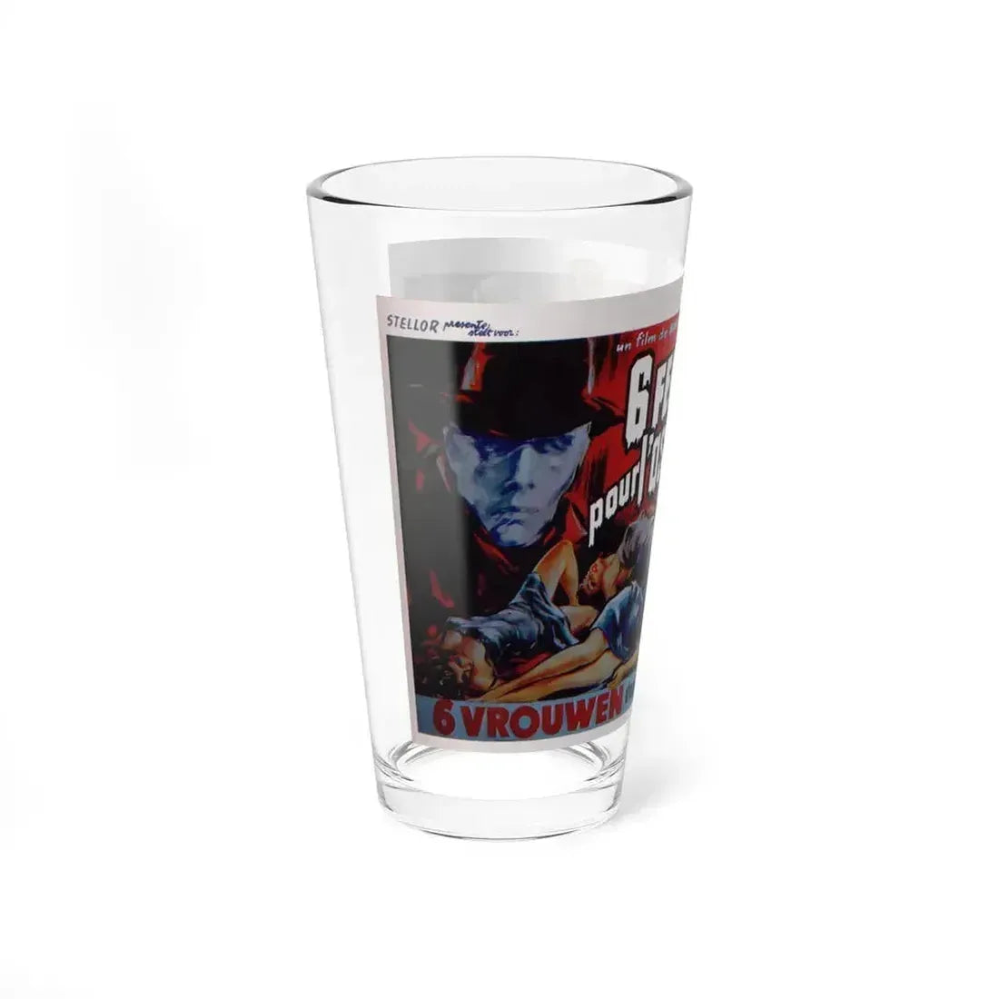 BLOOD AND BLACK LACE (BELGIAN) 1964 Movie Poster - Pint Glass 16oz - Go Mug Yourself