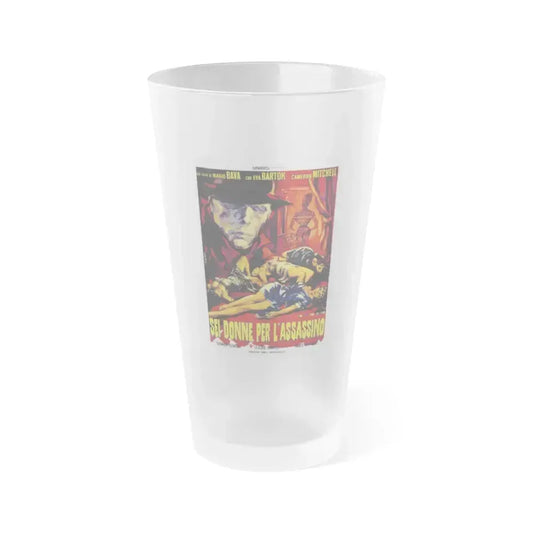 BLOOD AND BLACK LACE (ITALIAN) 1964 Movie Poster - Frosted Pint Glass 16oz 16oz Frosted - Go Mug Yourself