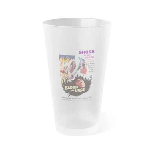 BLOOD AND LACE 1971 Movie Poster - Frosted Pint Glass 16oz 16oz Frosted - Go Mug Yourself