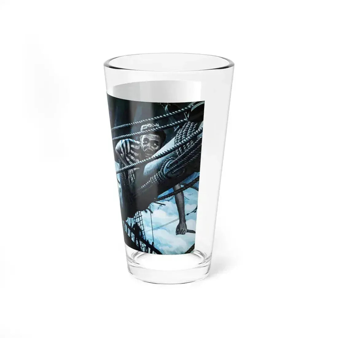 Blood and Salt Water, Saga magazine, December 1954 (Magazine Illustration) Pint Glass 16oz - Go Mug Yourself