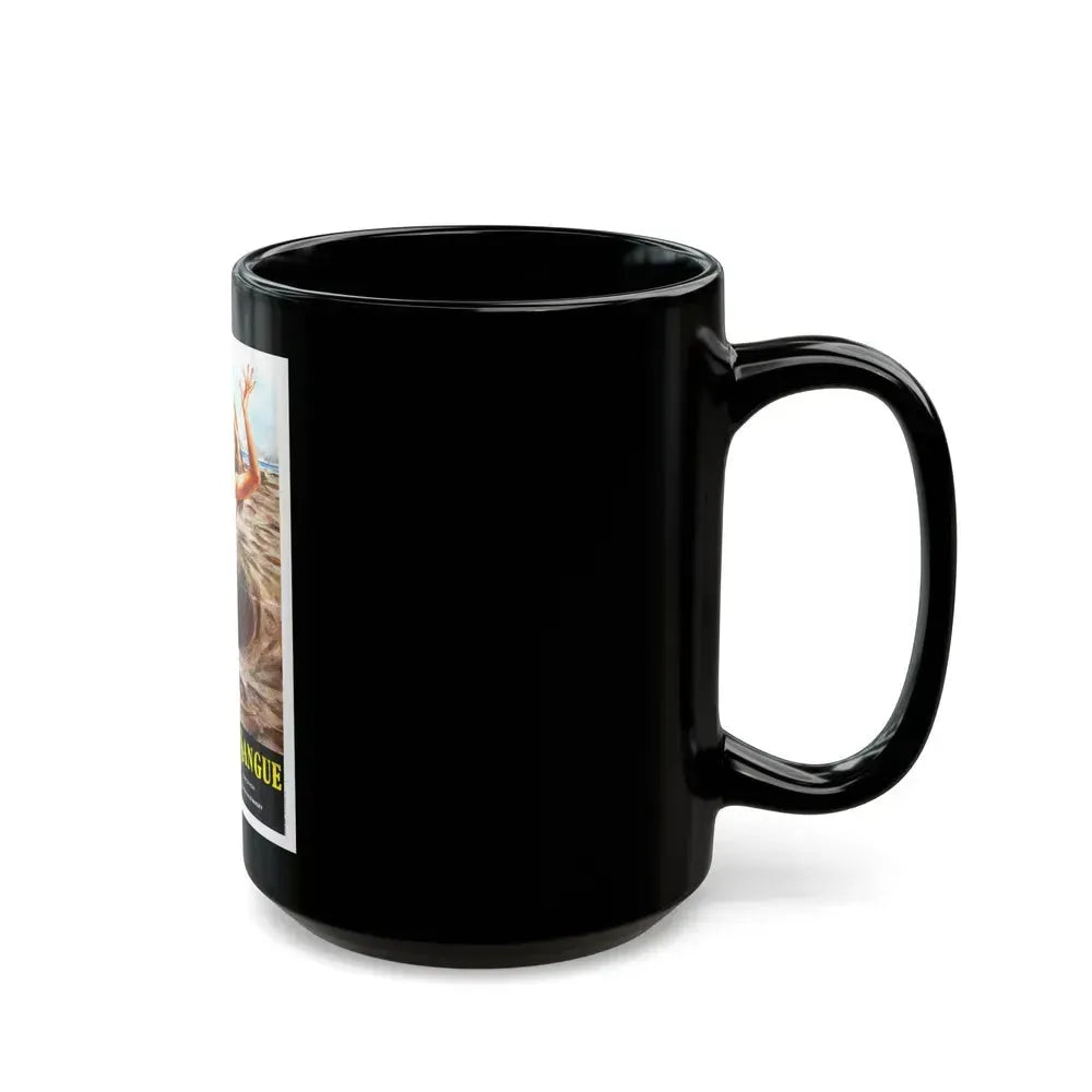BLOOD BEACH (ITALIAN) 1981 Movie Poster - Black Coffee Mug - Go Mug Yourself