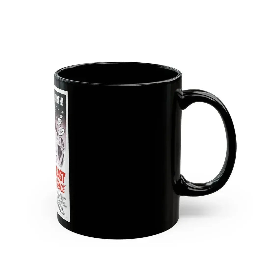 BLOOD BEAST FROM OUTER SPACE (THE NIGHT CALLER) 1965 Movie Poster - Black Coffee Mug - Go Mug Yourself