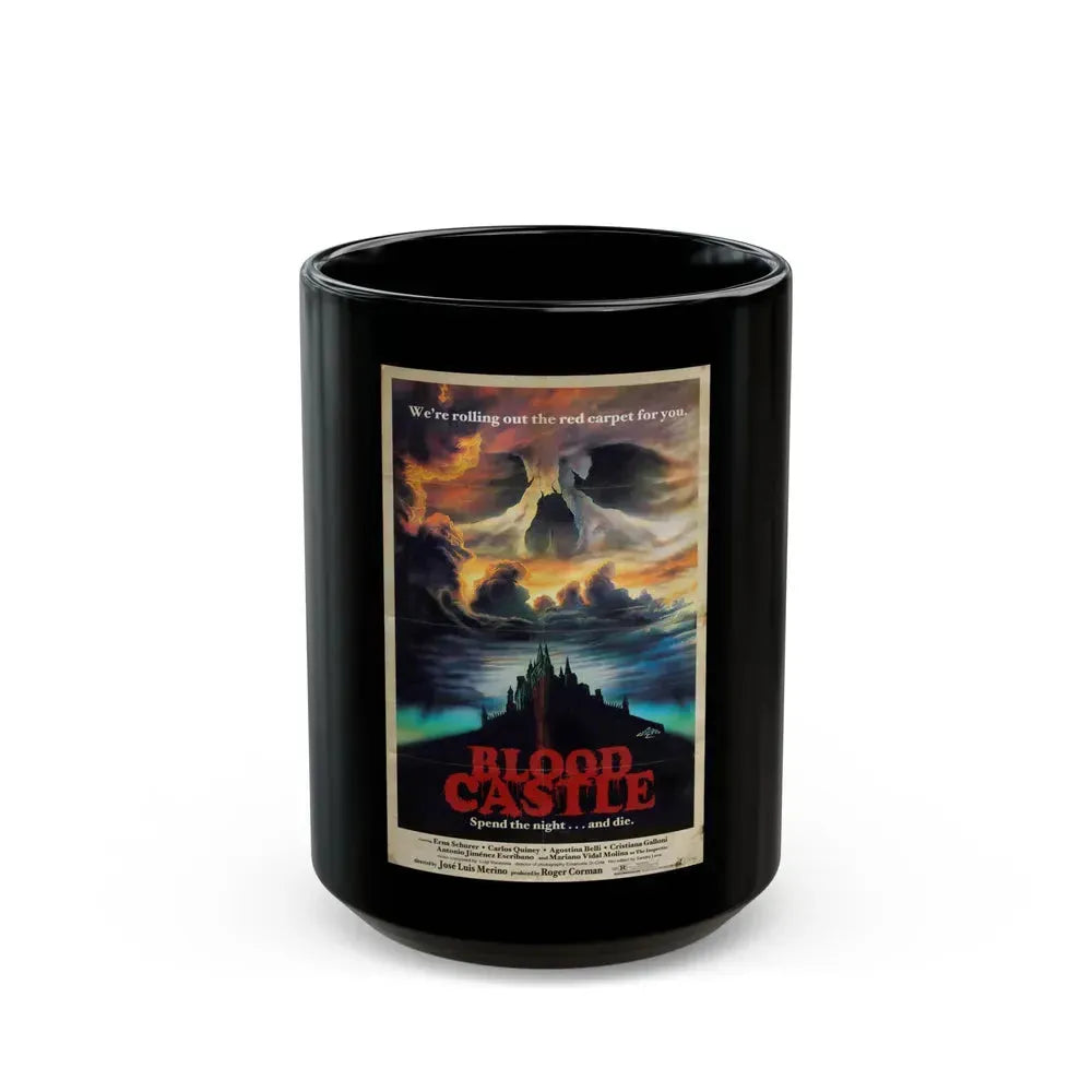 BLOOD CASTLE (SCREAM OF THE DEMON LOVER) 1970 Movie Poster - Black Coffee Mug 15oz - Go Mug Yourself