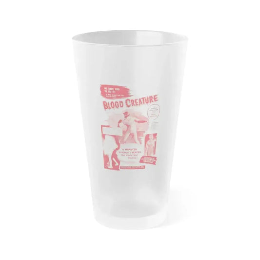 BLOOD CREATURE (TERROR IS A MAN) 1959 Movie Poster - Frosted Pint Glass 16oz 16oz Frosted - Go Mug Yourself