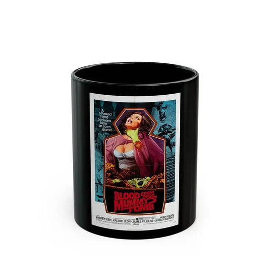 BLOOD FROM THE MUMMY'S TOMB 1971 Movie Poster - Black Coffee Mug 11oz - Go Mug Yourself