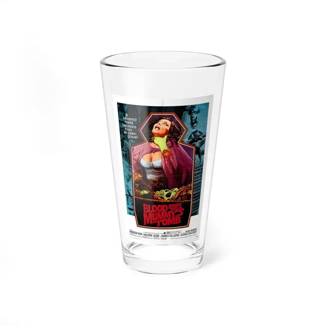 BLOOD FROM THE MUMMY'S TOMB 1971 Movie Poster - Pint Glass 16oz 16oz - Go Mug Yourself