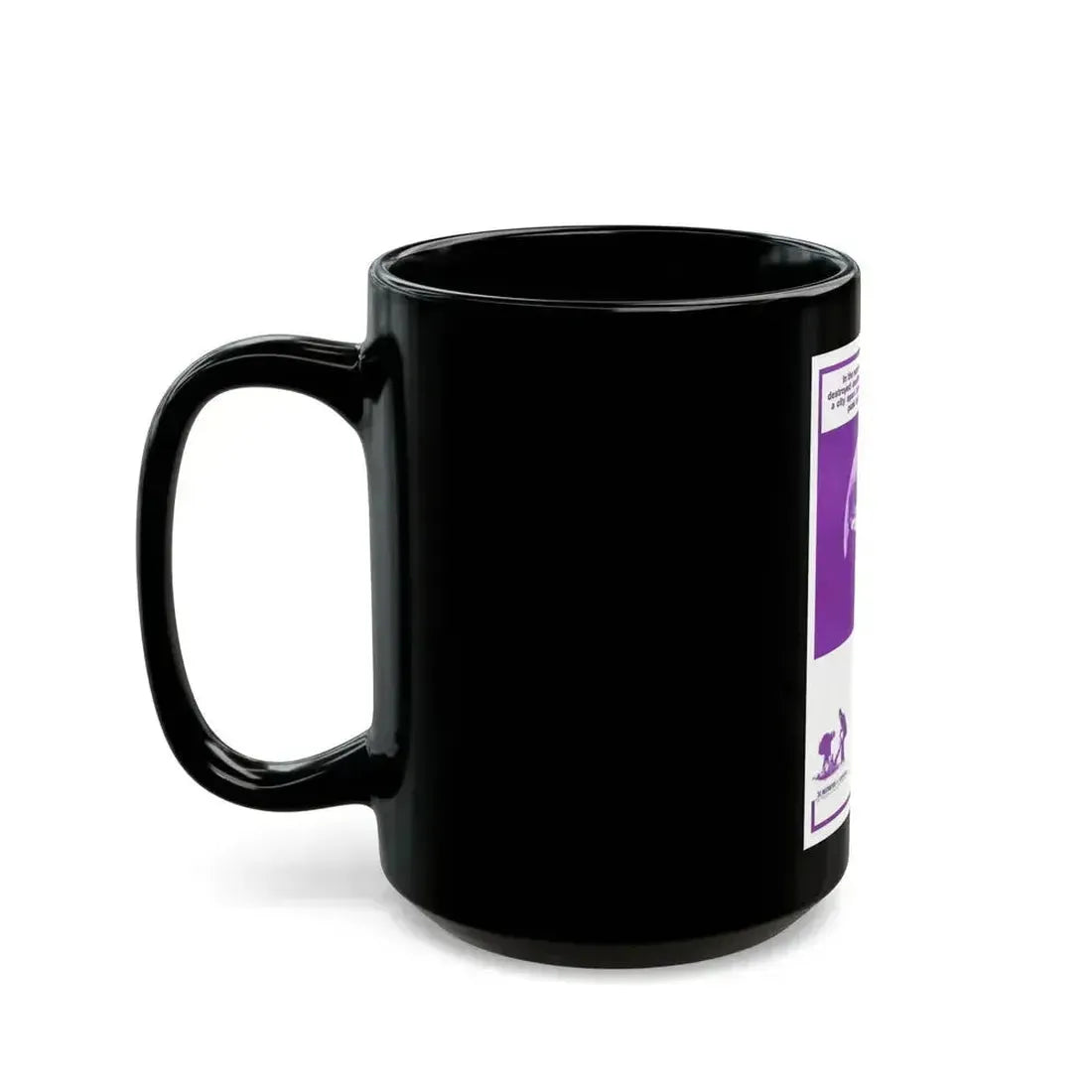 BLOOD IN THE STREETS 1973 Movie Poster - Black Coffee Mug - Go Mug Yourself