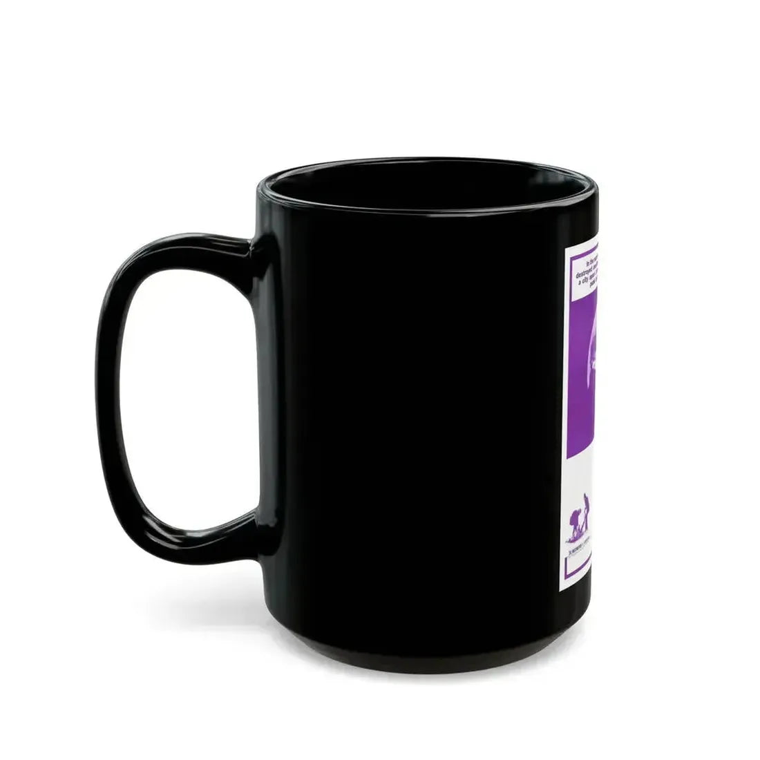 BLOOD IN THE STREETS 1973 Movie Poster - Black Coffee Mug - Go Mug Yourself