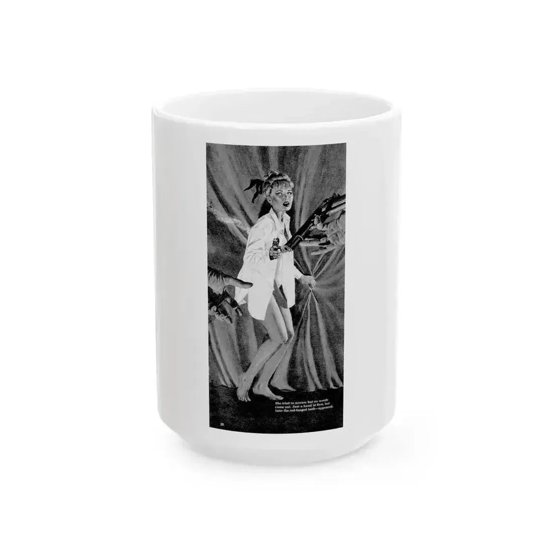Blood Killer of Berlin, Man's Life, August 1970 - White Coffee Mug 15oz - Go Mug Yourself