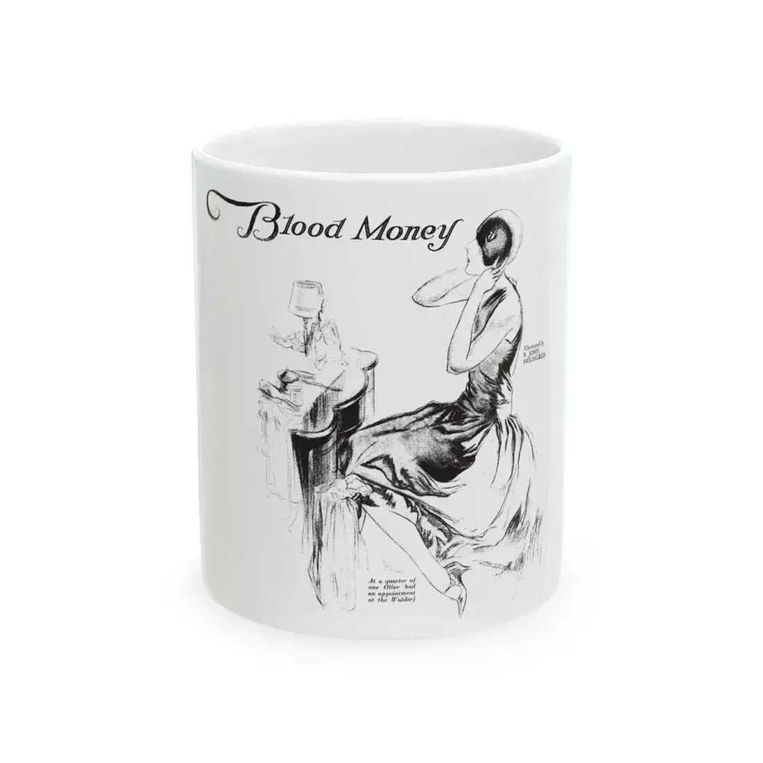 Blood Money (1), Collier's, March 10, 1928 - White Coffee Mug 11oz - Go Mug Yourself