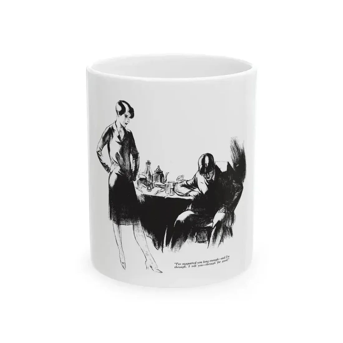 Blood Money (2), Collier's, March 10, 1928 - White Coffee Mug 11oz - Go Mug Yourself