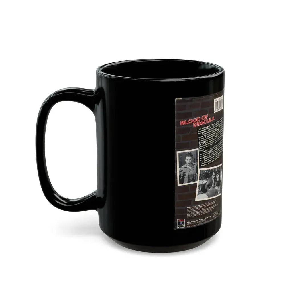 BLOOD OF DRACULA (VHS COVER) - Black Coffee Mug - Go Mug Yourself