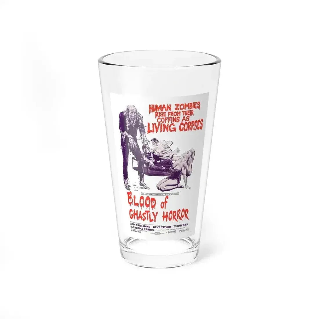 BLOOD OF GHASTLY HORROR 1971 Movie Poster - Pint Glass 16oz 16oz - Go Mug Yourself