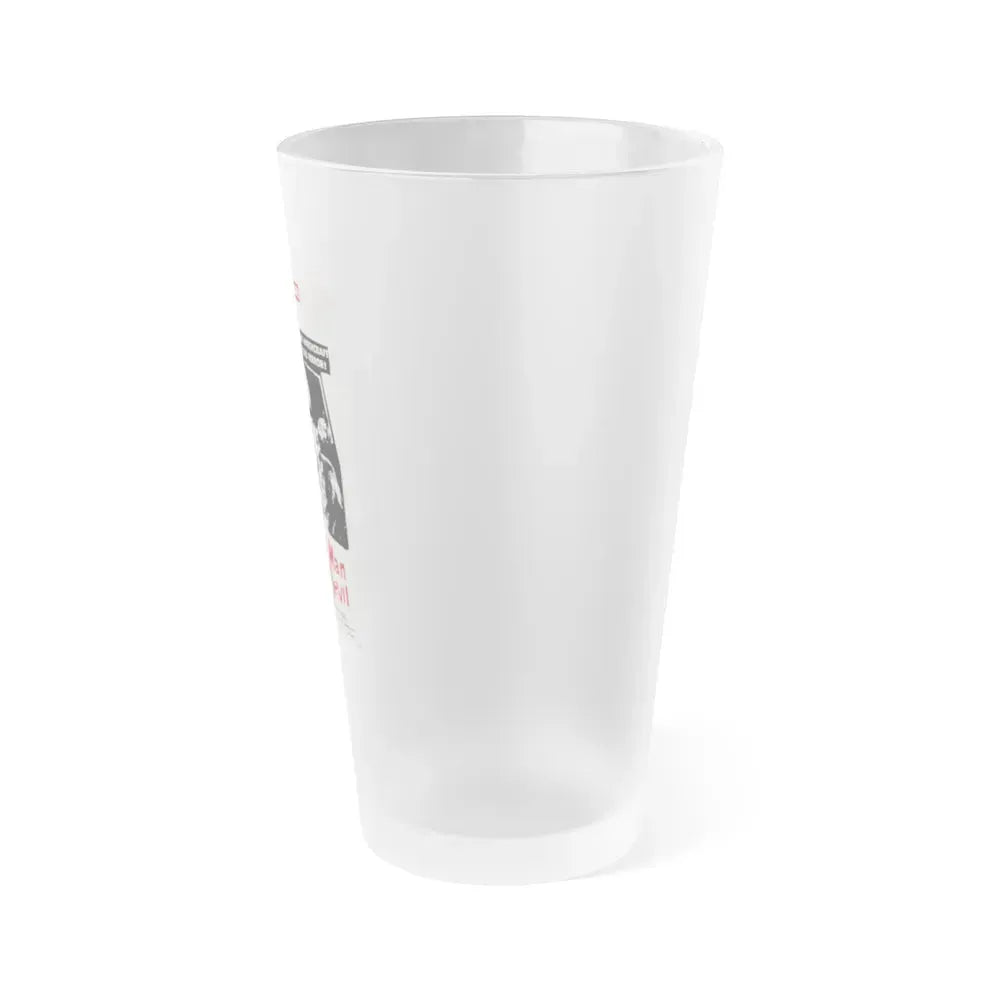 BLOOD OF THE MAN DEVIL (HOUSE OF THE BLACK DEATH) 1965 Movie Poster - Frosted Pint Glass 16oz - Go Mug Yourself