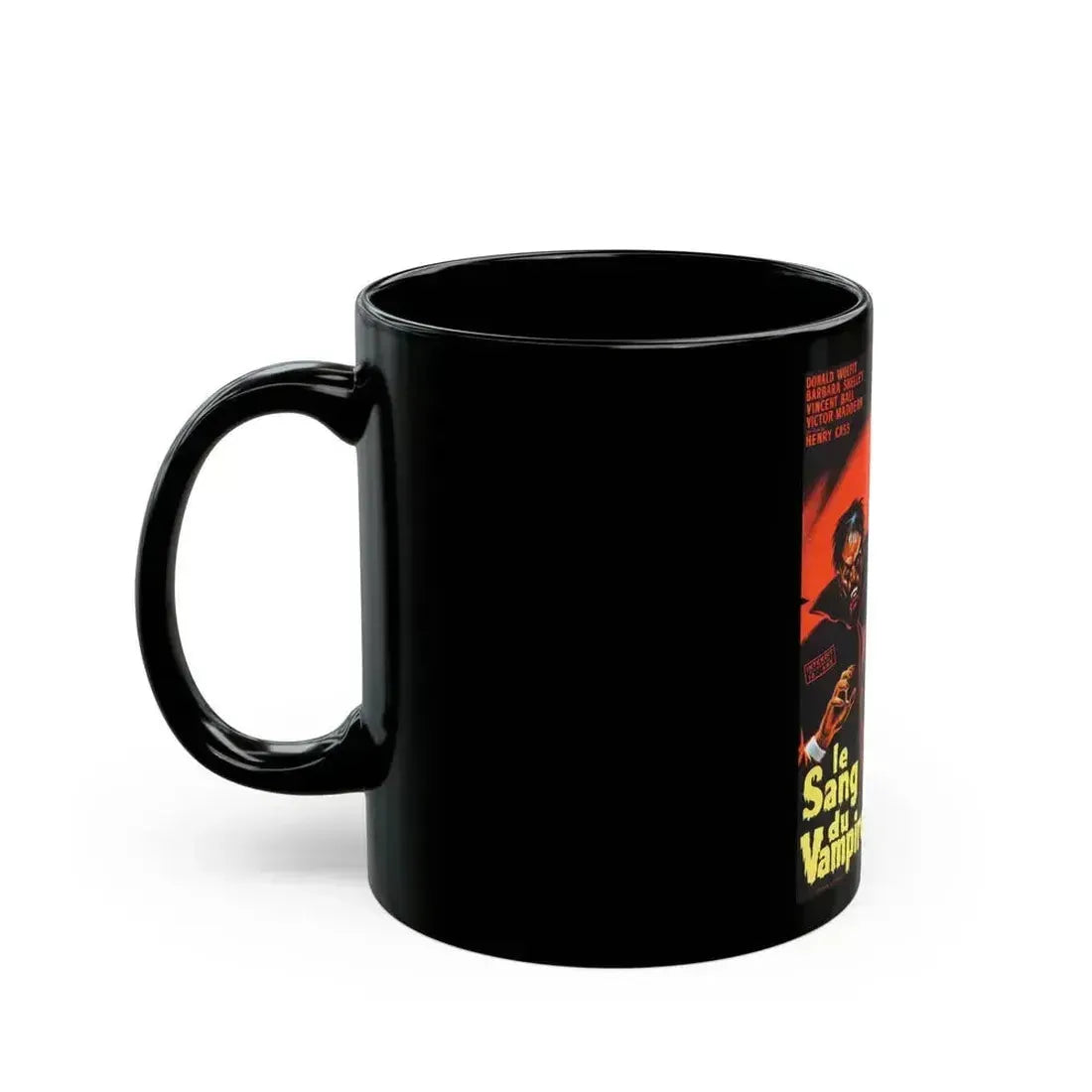 BLOOD OF THE VAMPIRE (FRENCH) 1958 Movie Poster - Black Coffee Mug - Go Mug Yourself