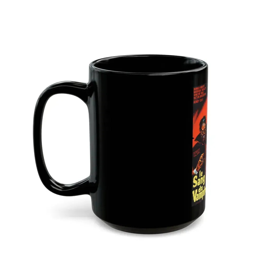 BLOOD OF THE VAMPIRE (FRENCH) 1958 Movie Poster - Black Coffee Mug - Go Mug Yourself