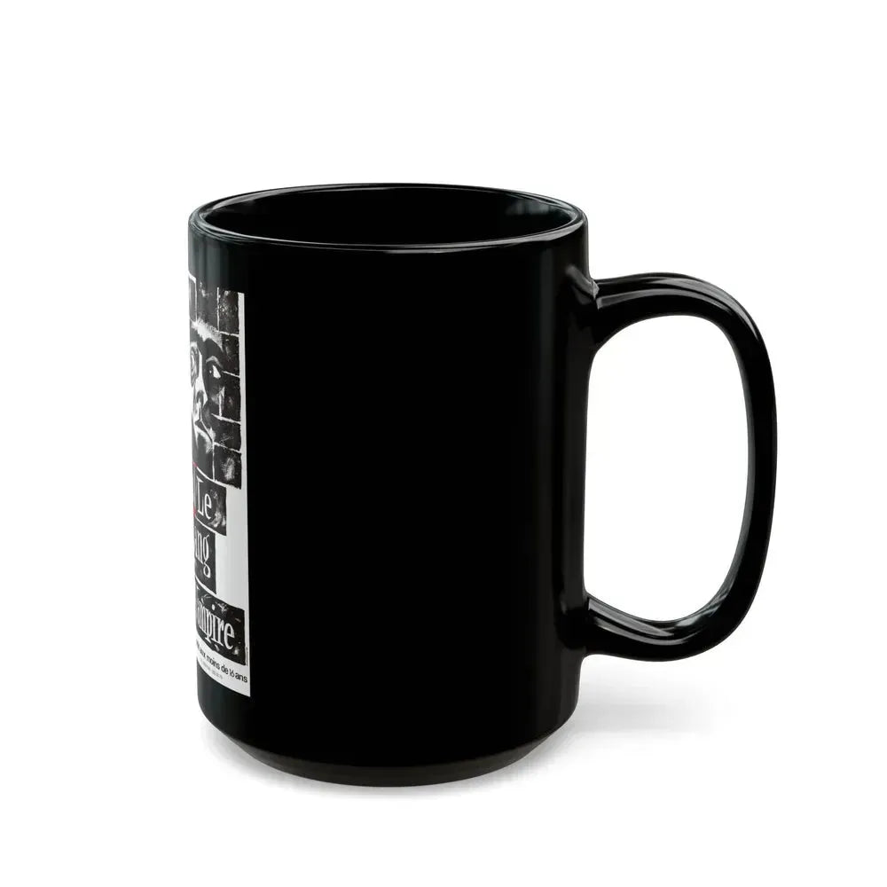BLOOD OF THE VAMPIRE (FRENCH) 2 1958 Movie Poster - Black Coffee Mug - Go Mug Yourself