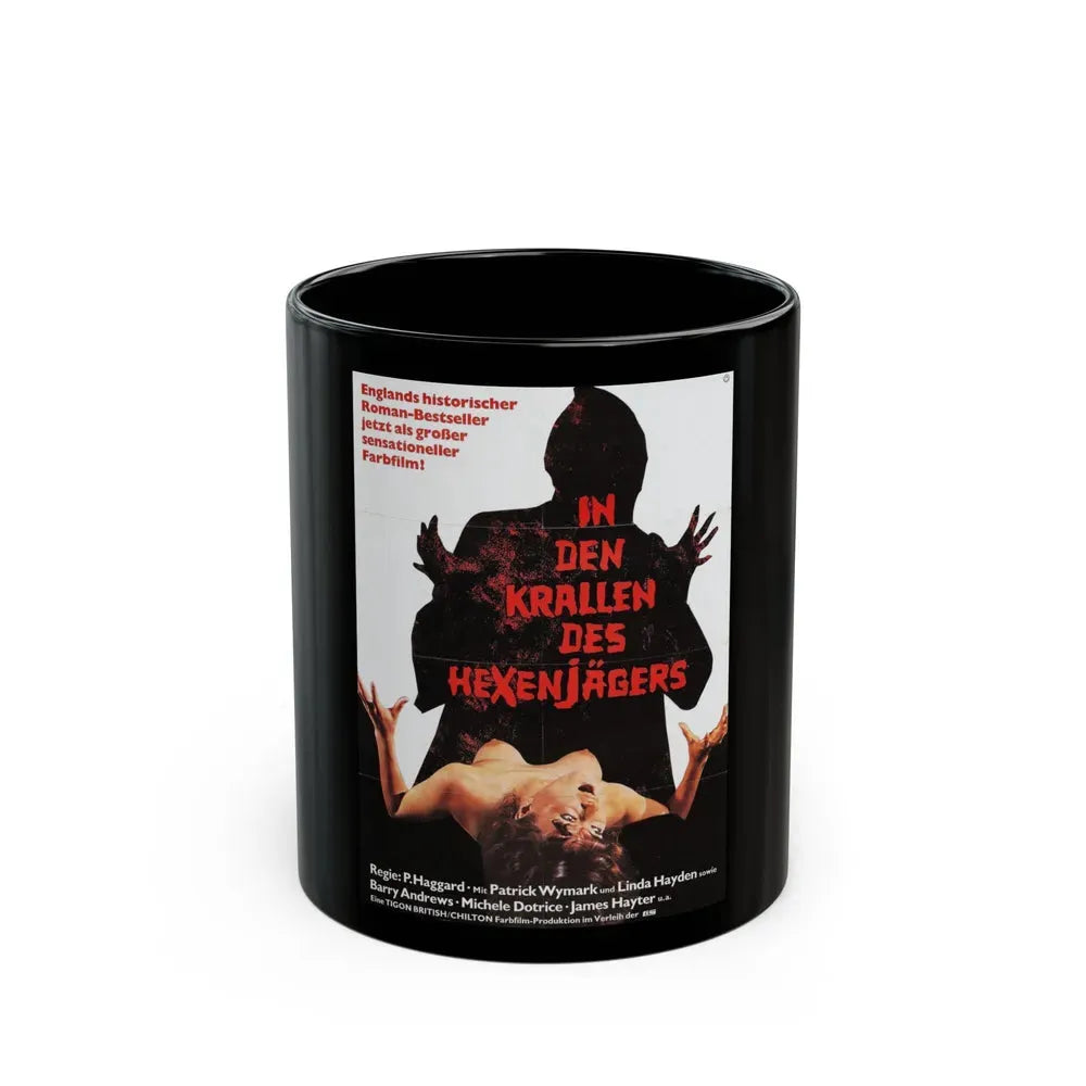 BLOOD ON SATAN'S CLAW (GERMANY) 1971 Movie Poster - Black Coffee Mug 11oz - Go Mug Yourself