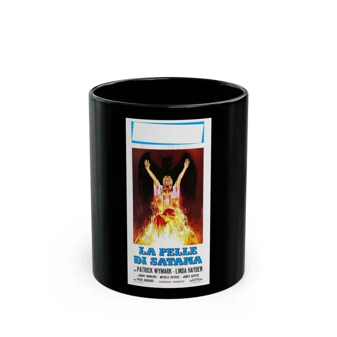 BLOOD ON SATAN'S CLAW (ITALIAN) 1971 Movie Poster - Black Coffee Mug 11oz - Go Mug Yourself