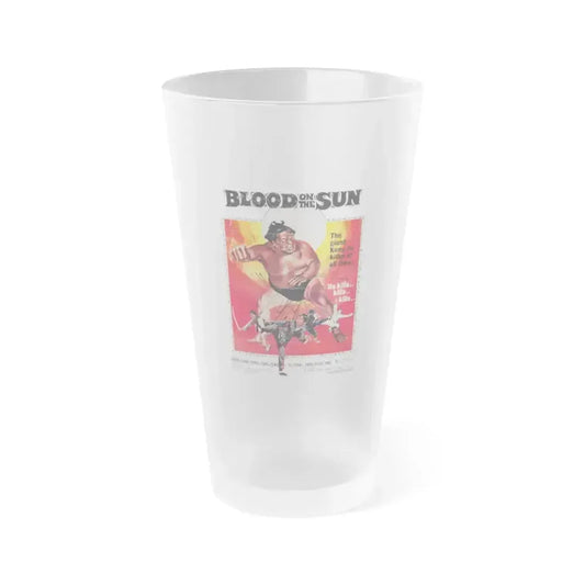 BLOOD ON THE SUN 1945 Movie Poster - Frosted Pint Glass 16oz 16oz Frosted - Go Mug Yourself