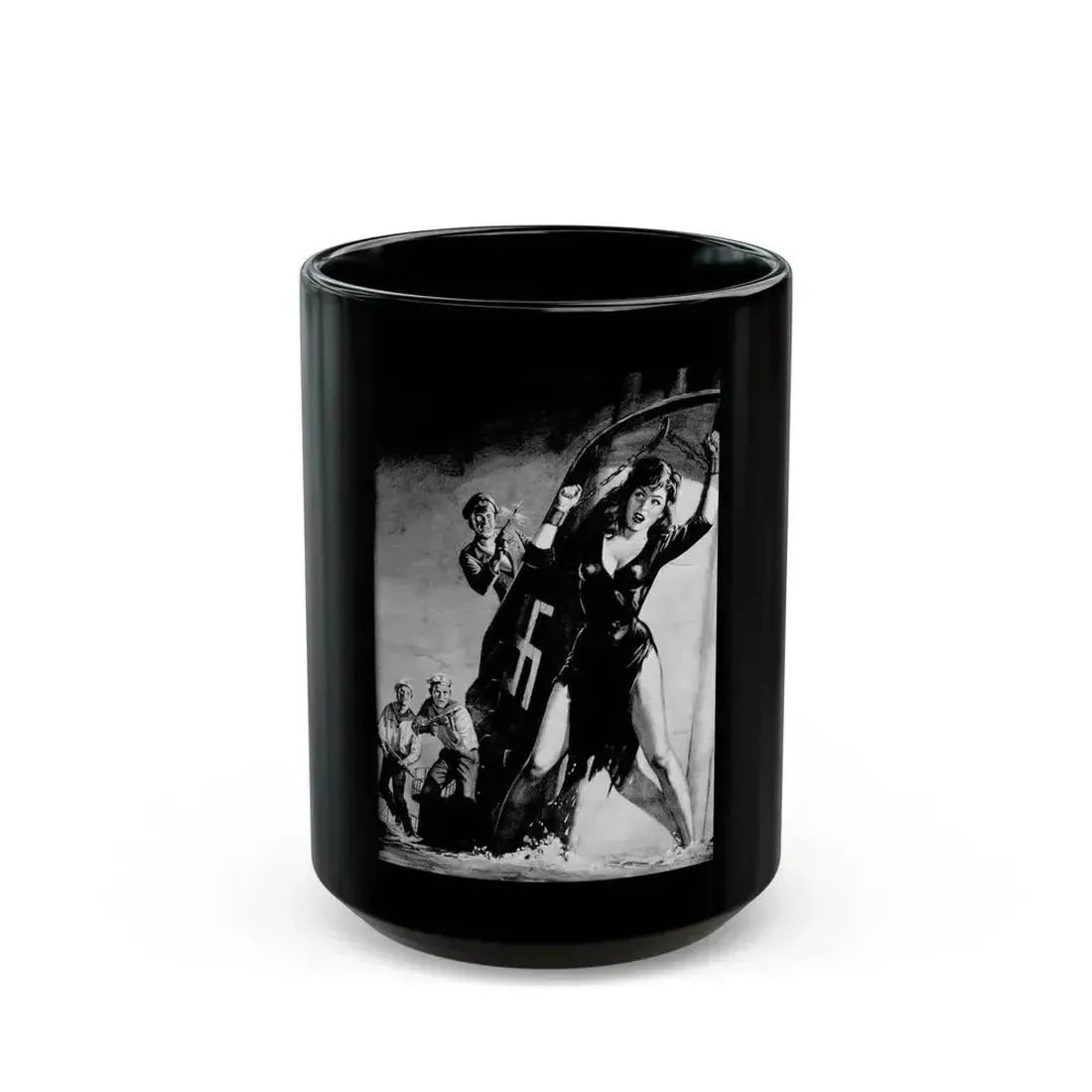 Blood Orgy For The Swastika, Man's True Danger, July 1967 - Black Coffee Mug 15oz - Go Mug Yourself