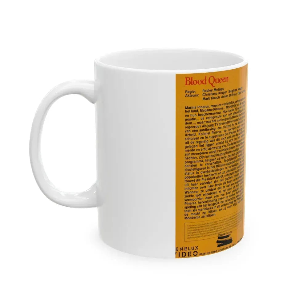 BLOOD QUEEN (VHS COVER) - White Coffee Mug - Go Mug Yourself