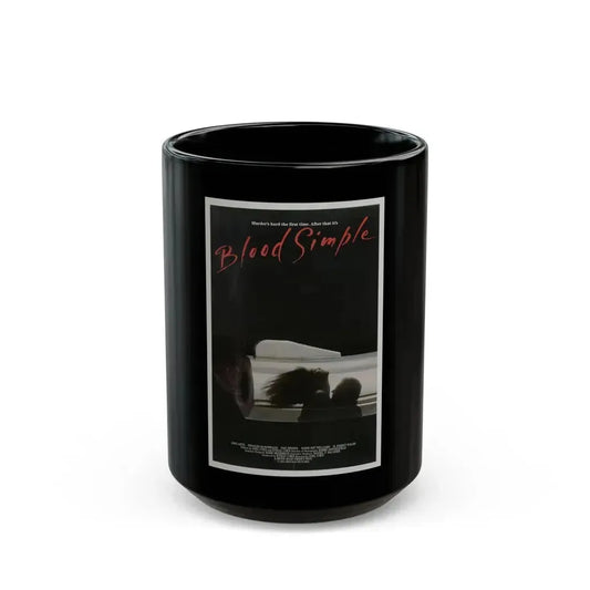BLOOD SIMPLE 1984 Movie Poster - Black Coffee Mug 15oz - Go Mug Yourself