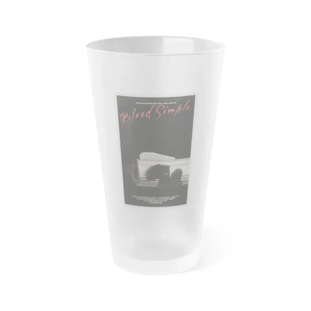 BLOOD SIMPLE 1984 Movie Poster - Frosted Pint Glass 16oz 16oz Frosted - Go Mug Yourself