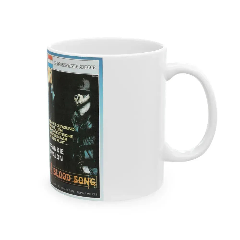 BLOOD SONG (VHS COVER) - White Coffee Mug - Go Mug Yourself