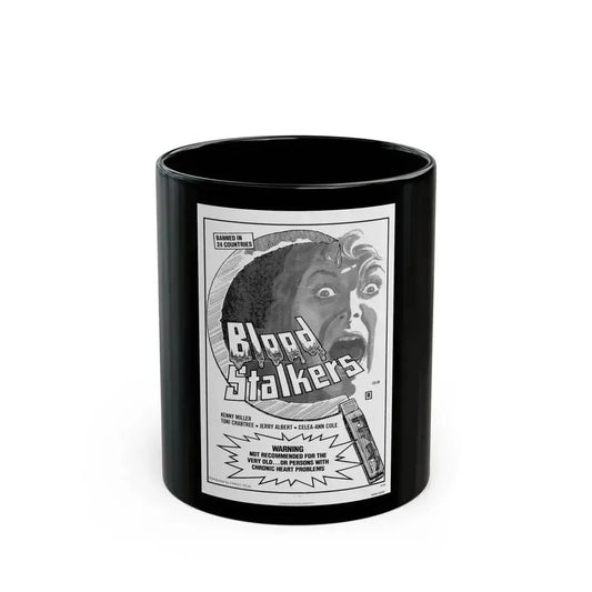 BLOOD STALKERS (THE NIGHT DANIEL DIED) 1976 Movie Poster - Black Coffee Mug 11oz - Go Mug Yourself