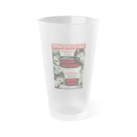 BLOOD SUCKERS & BLOOD THIRST 1971 Movie Poster - Frosted Pint Glass 16oz 16oz Frosted - Go Mug Yourself
