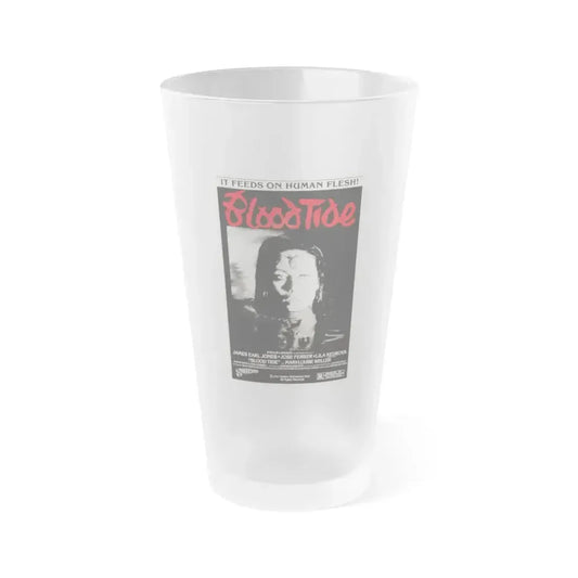 BLOOD TIDE 1982 Movie Poster - Frosted Pint Glass 16oz 16oz Frosted - Go Mug Yourself
