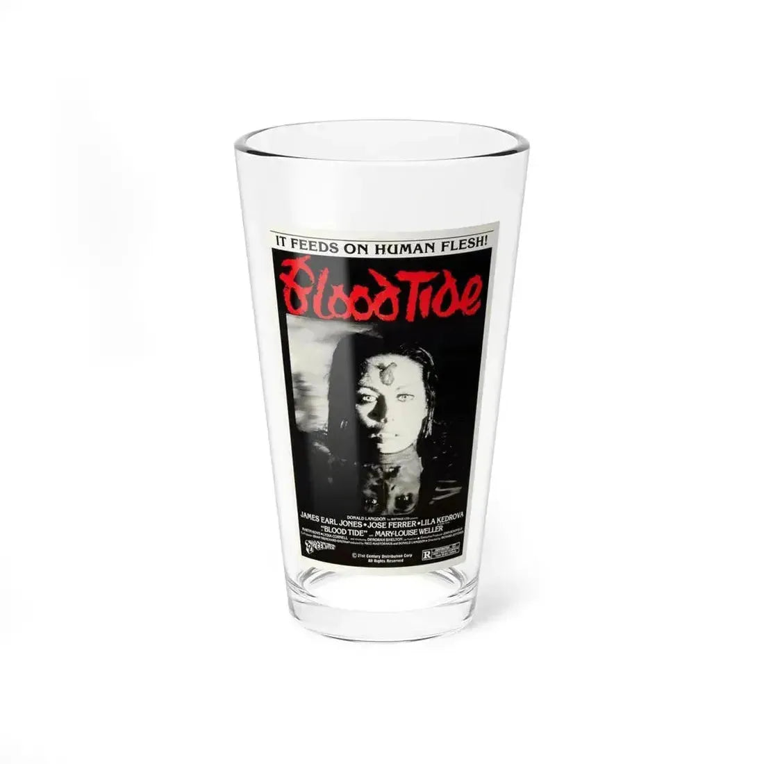 BLOOD TIDE 1982 Movie Poster - Pint Glass 16oz 16oz - Go Mug Yourself