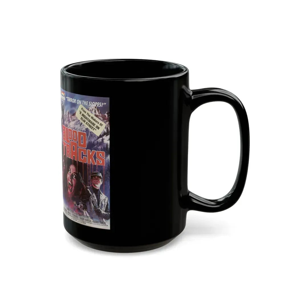 BLOOD TRACKS ENGLISH (VHS COVER) - Black Coffee Mug - Go Mug Yourself