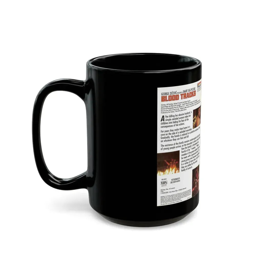 BLOOD TRACKS ENGLISH (VHS COVER) - Black Coffee Mug - Go Mug Yourself