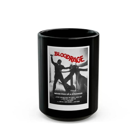 BLOODRAGE 1980 Movie Poster - Black Coffee Mug 15oz - Go Mug Yourself