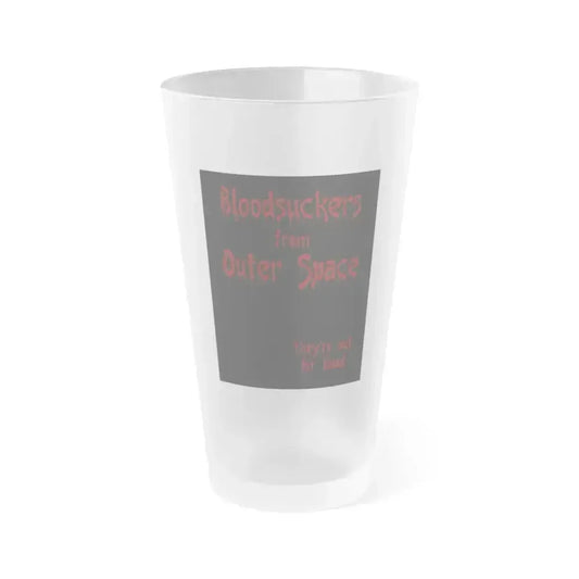 BLOODSUCKERS FROM OUTER SPACE 1984 Movie Poster - Frosted Pint Glass 16oz 16oz Frosted - Go Mug Yourself