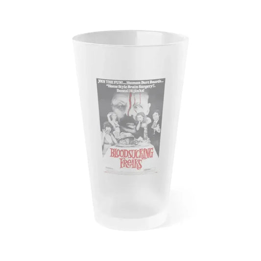 BLOODSUCKING FREAKS 1976 Movie Poster - Frosted Pint Glass 16oz 16oz Frosted - Go Mug Yourself