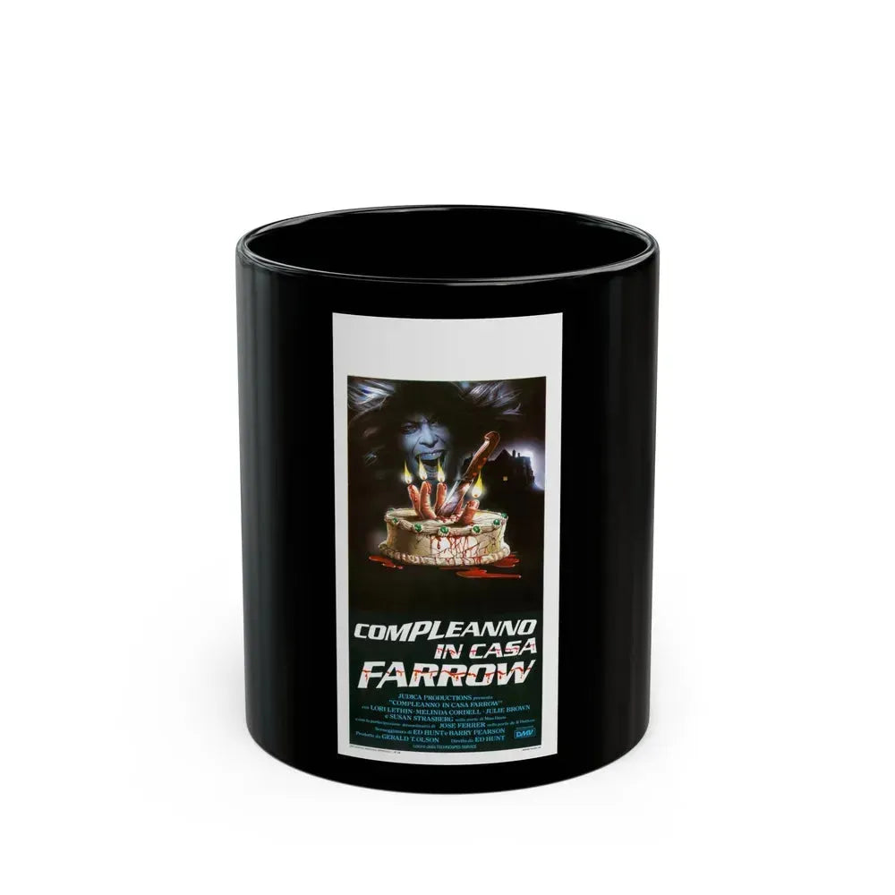 BLOODY BIRTHDAY (ITALIAN) 1981 Movie Poster - Black Coffee Mug 11oz - Go Mug Yourself