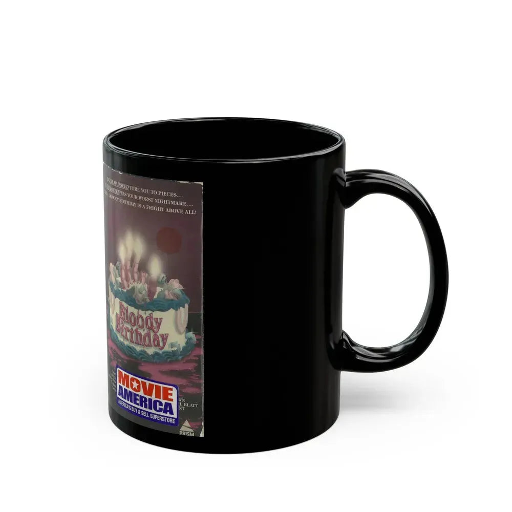 BLOODY BIRTHDAY PRISM HOME ENTERTAINMENT (VHS COVER) - Black Coffee Mug - Go Mug Yourself