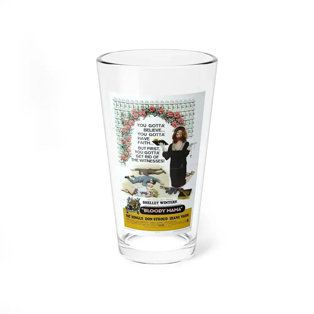BLOODY MAMA 1970 Movie Poster - Pint Glass 16oz 16oz - Go Mug Yourself