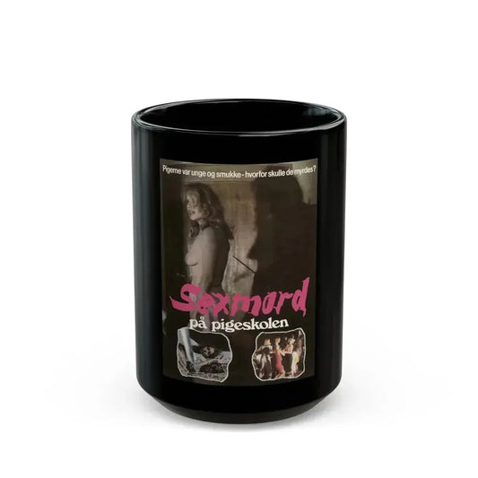 BLOODY MOON (DANISH) 1981 Movie Poster - Black Coffee Mug 15oz - Go Mug Yourself